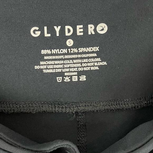 Glyder Black Ninja Leggings Cropped Cutout Calves Small - Picture 8 of 8